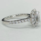 Noam Carver B189-01A Oval Diamond Halo Engagement Ring – Customizable in 14K/18K Gold or Platinum