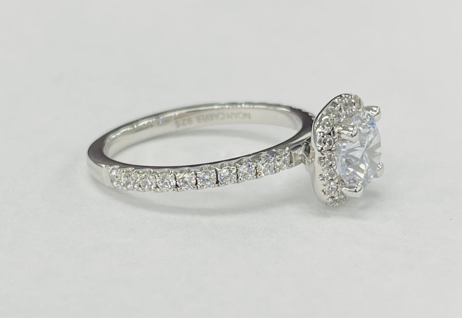 Noam Carver - Cushion Halo Diamond Setting