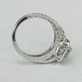 Noam Carver B079-01A – Vintage Inspired Statement Diamond Engagement Ring, 14K/18K Gold or Platinum