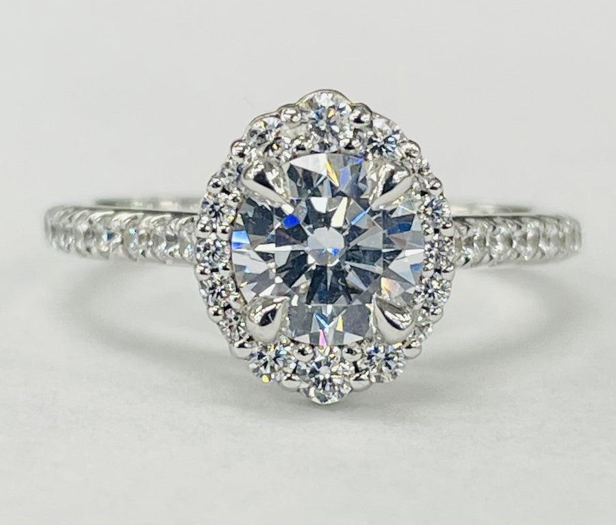 Noam Carver - Fancy Halo Diamond Setting