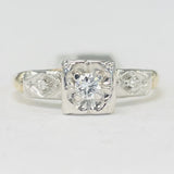 Vintage Two-Toned Accented Solitare