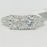 Vintage Two Stone Diamond Ring