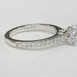 Noam Carver R046-01A – Classic Round Diamond Engagement Ring, 14K White Gold