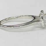 Noam Carver B096-05A – Cushion Halo Solitaire Engagement Ring, 14K/18K Gold or Platinum