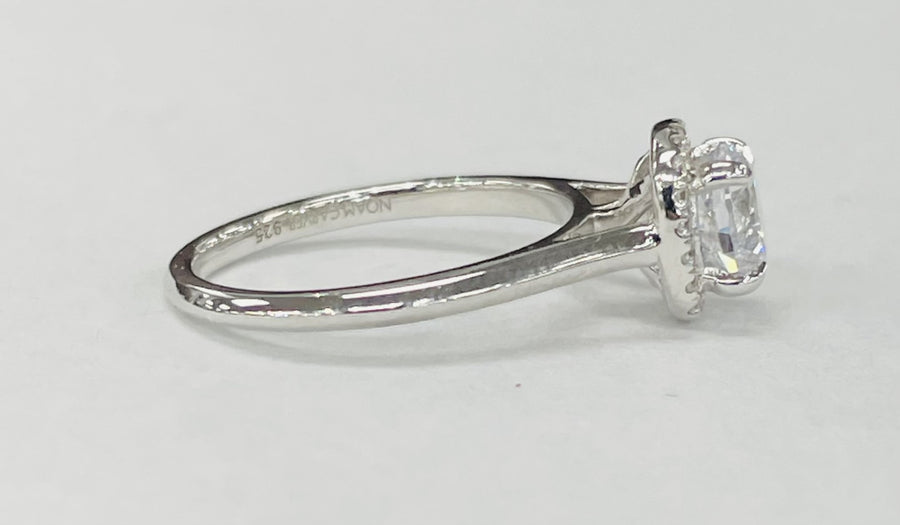 Noam Carver - Cushion Halo Solitare Setting
