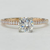 Tidewater Classic - Rose Gold 3/4CT Accented Solitaire