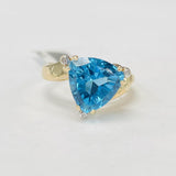 Blue Topaz Statement Cocktail Ring