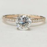 Tidewater Classic - Venetti 14KT Rose Gold 1CT Accented Solitaire