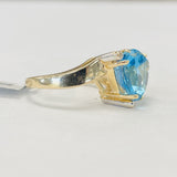 Blue Topaz Statement Cocktail Ring