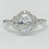 ArtCarved - Floral Inspired Halo Diamond Setting