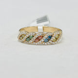 Estate Rainbow Diamond Ring