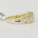 Estate Marquise and Baguette Diamond Fashion Ring