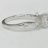 ArtCarved - Floral Hidden Halo Diamond Setting