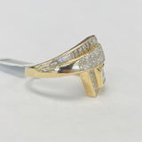 Estate Statement Bypass Diamond Ring