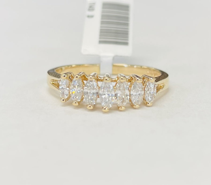 Marquise Estate Diamond Anniversary Band