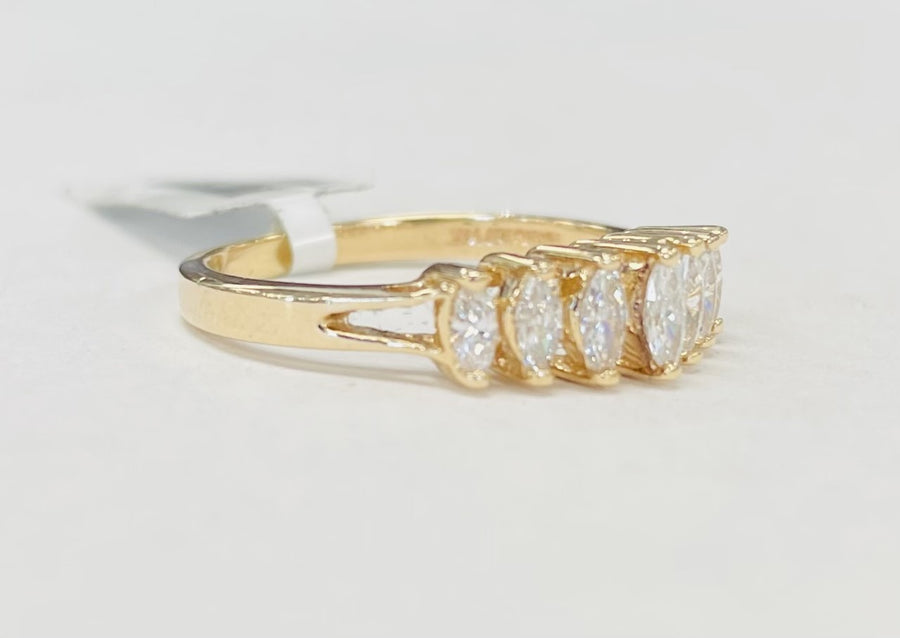 Marquise Estate Diamond Anniversary Band