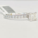 Princess Cut Accented Engagement