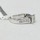 Princess Cut Quad 1CTW Diamond Engagement Ring