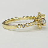 Noam Carver - East West Halo Oval Diamond Setting