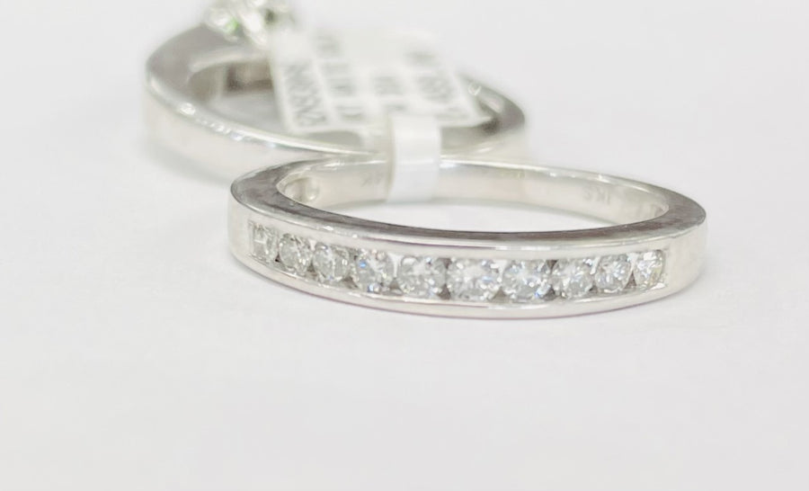 Flower Composite White Gold Diamond Wedding Set