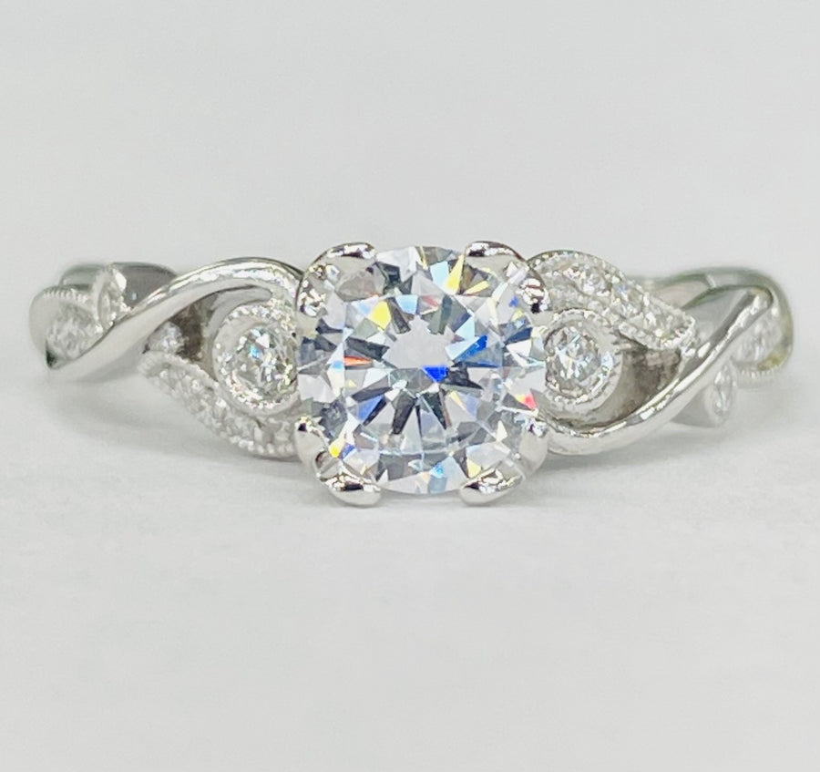 Noam Carver - Floral Inspired Twist Diamond Setting