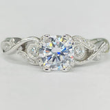 Noam Carver B326-01A Round Diamond Engagement Ring – Customizable in 14K/18K Gold or Platinum