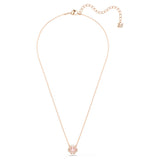 Swarovski Sparkling Dance Clover Necklace 5514488 – Pink Dancing Stone, Rose Gold-Tone Plated