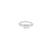 White Gold Tidewater Premium Setting 14KT White Gold 0.20CTW Of VS/D-F Diamonds
