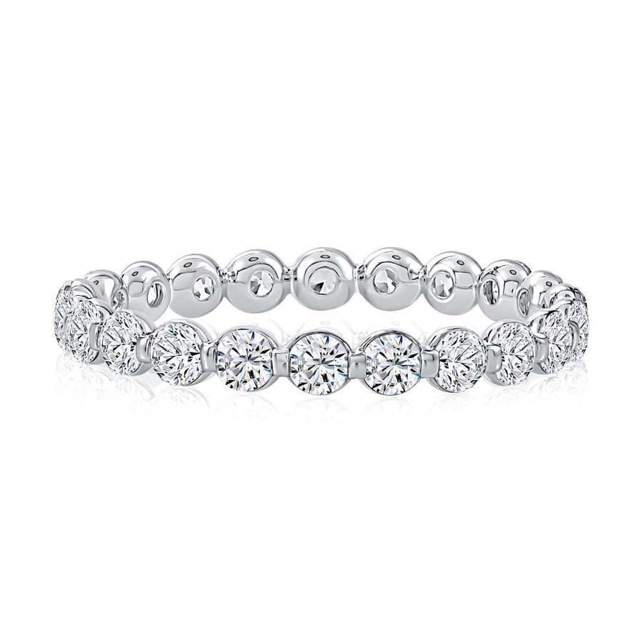 Classic Single Shared Eternity Round Diamond Band