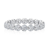 Sparkling Single Shared Eternity Round Diamond Band