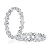 Sparkling Single Shared Eternity Round Diamond Band