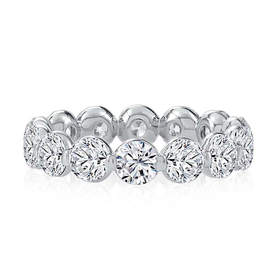 A Jaffe 2.55tw Diamond Eternity Shared Prong Set Wedding Band