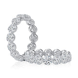 A Jaffe 2.55tw Diamond Eternity Shared Prong Set Wedding Band