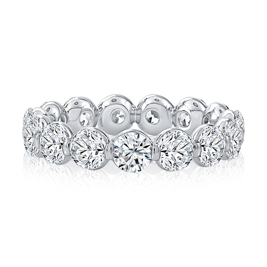 A Jaffe 4.95tw Diamond Eternity Shared Prong Set Wedding Band
