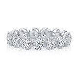 A Jaffe 4.95tw Diamond Eternity Shared Prong Set Wedding Band