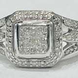 This unique engagement ring is gorgeous! This ring is made o...