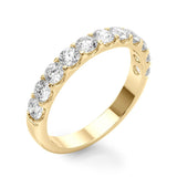 14KT French Set 11 Diamond Wedding Band