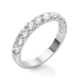 14KT French Set 11 Diamond Wedding Band