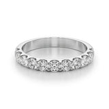 14KT French Set 11 Diamond Wedding Band