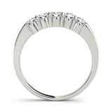 Slim Five Diamond Wedding Band