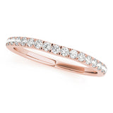 Slight Curve Diamond Wedding Band