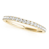Slight Curve Diamond Wedding Band