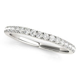 Slight Curve Diamond Wedding Band