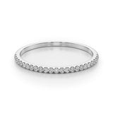 Micro Pave Diamond Wedding Band