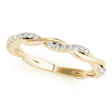 Twist Diamond Wedding Band