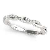 Twist Diamond Wedding Band