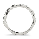 Twist Diamond Wedding Band