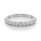 14KT Shared Prong Diamond Wedding Band