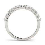 14KT Shared Prong Diamond Wedding Band