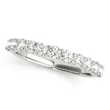 14KT Shared Prong Diamond Wedding Band